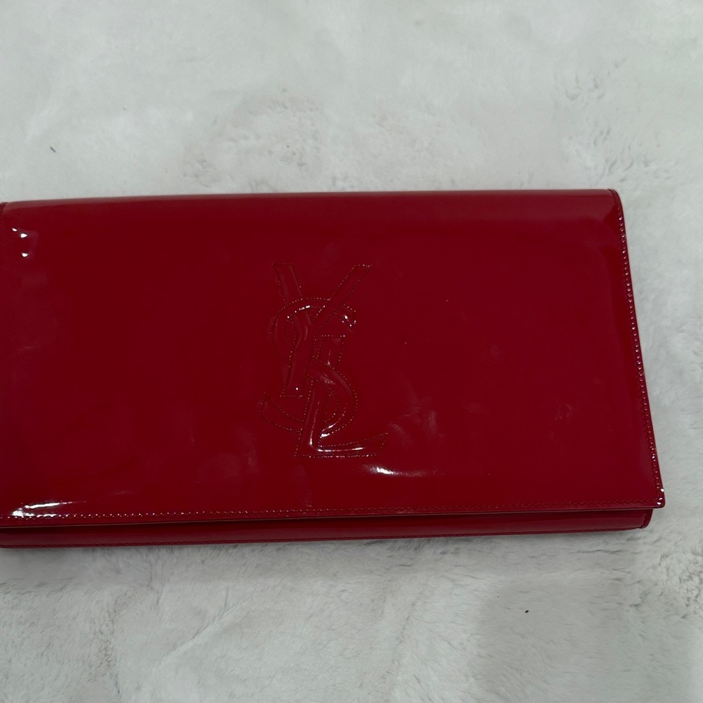 Saint Laurent Red Clutch